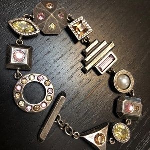 Patricia Locke Signed Bracelet Swarovski Crystals